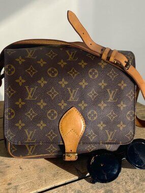 Authentic Louis Vuitton Cartouchiere GM Monogram Shoulder Bag